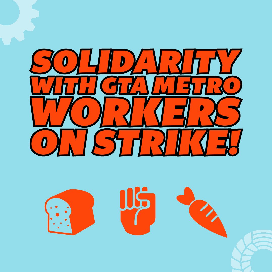 ONCommunists's tweet photo. The Communist Party stands in solidarity with the #MetroStrike and workers fighting against precarious work &amp; for livable wages. The Canadian grocery monopolies amass record profits by pushing down workers’ wages and price-gouging the public.
🧵(1/4) https://t.co/6FoU9yyOpI