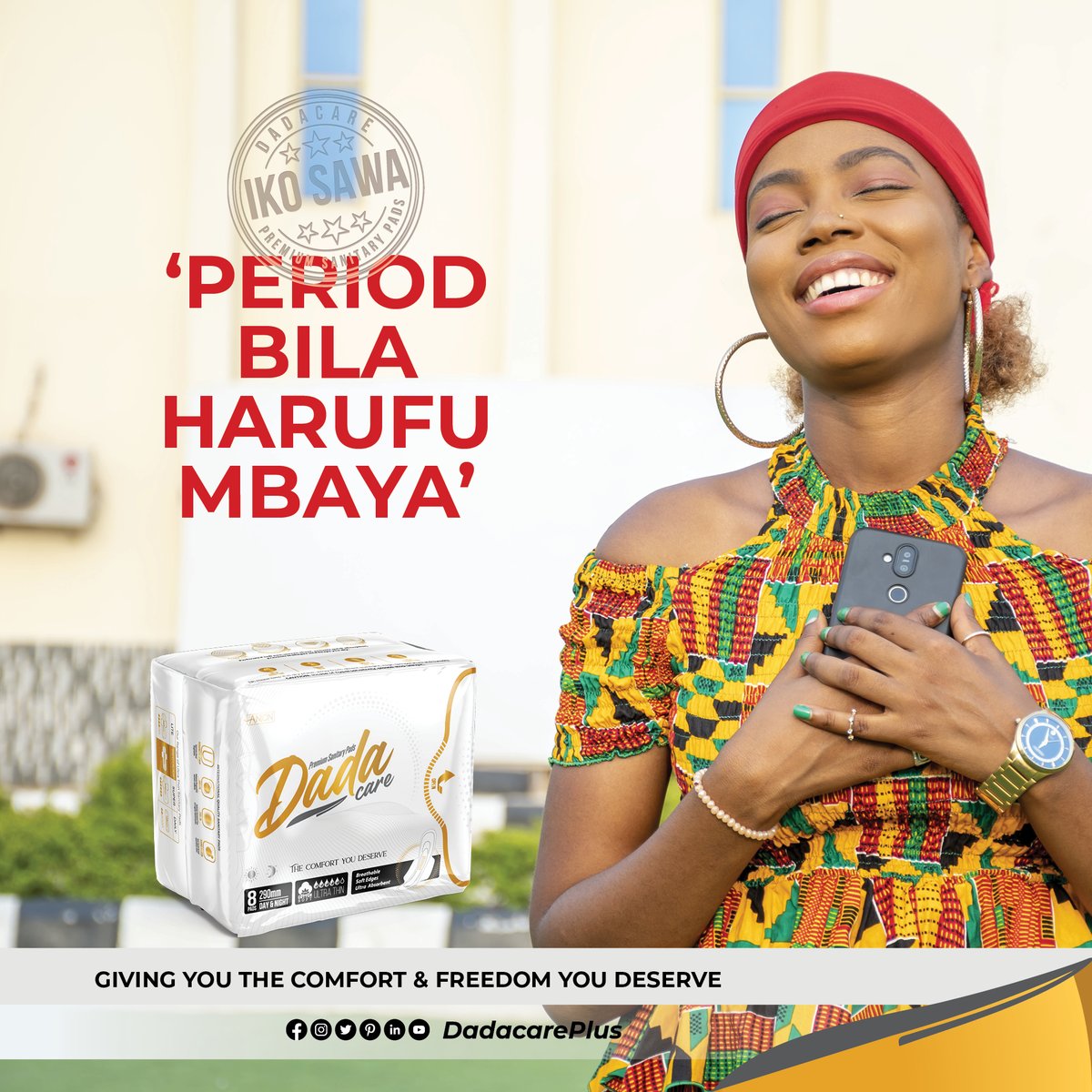 Step into a world of ultimate comfort and confidence with our Pads. Don't let period smell hold you back; Dadacare Premium Sanitary Pads are here to ensure you stay odour-free and at your best, no matter what 💫 #DadacarePlus #StayConfident #OdourControl