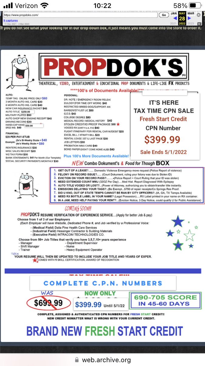 A company selling fake documents was ordered to stop doing business and a Colorado judge froze their assets. Some of the options on a cached version of the website ranged from certificates verifying the holder completed domestic violence classes to positive COVID-19 tests.