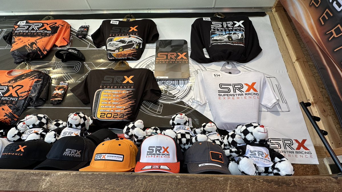 SRXracing's tweet photo. need some 𝗠𝗘𝗥𝗖𝗛?

We got you.

#CampingWorldSRX | @BerlinRaceway https://t.co/V3MmRCP0Es
