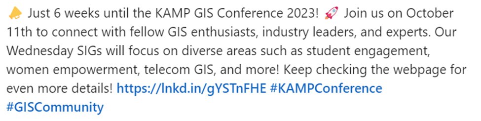 KyGISConference's tweet image. kamp.wildapricot.org/Conference
#KAMPConference #GISCommunity