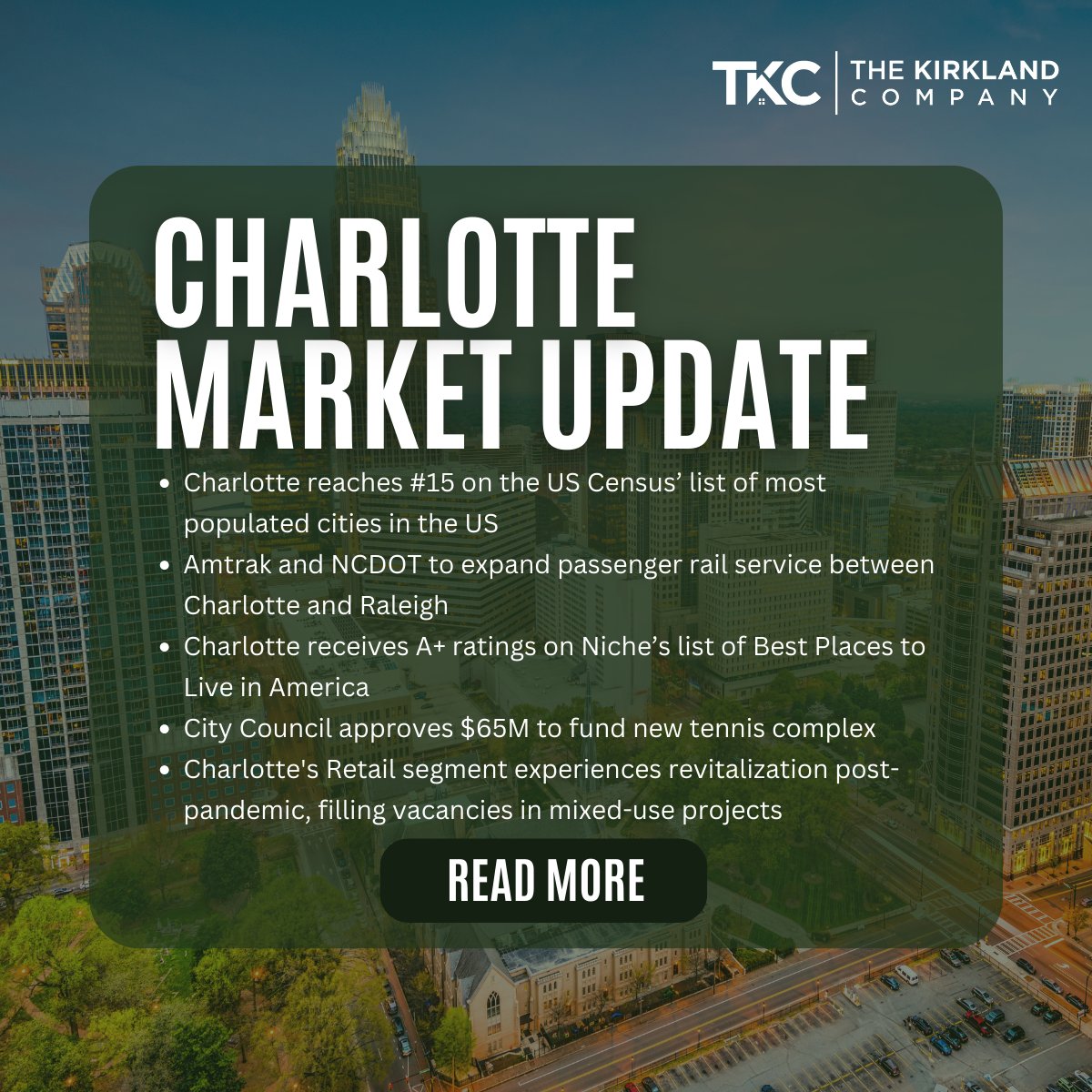 Keeping you updated on what's happening in today's Charlotte market! Read more at hubs.li/Q01ZY8FQ0.