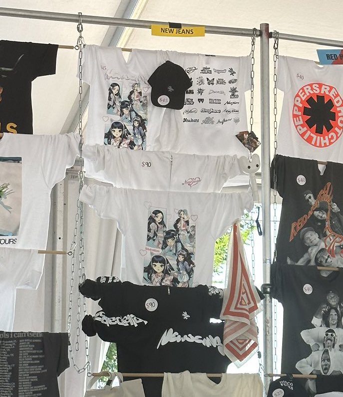 NewJeans x Lollapalooza official merch