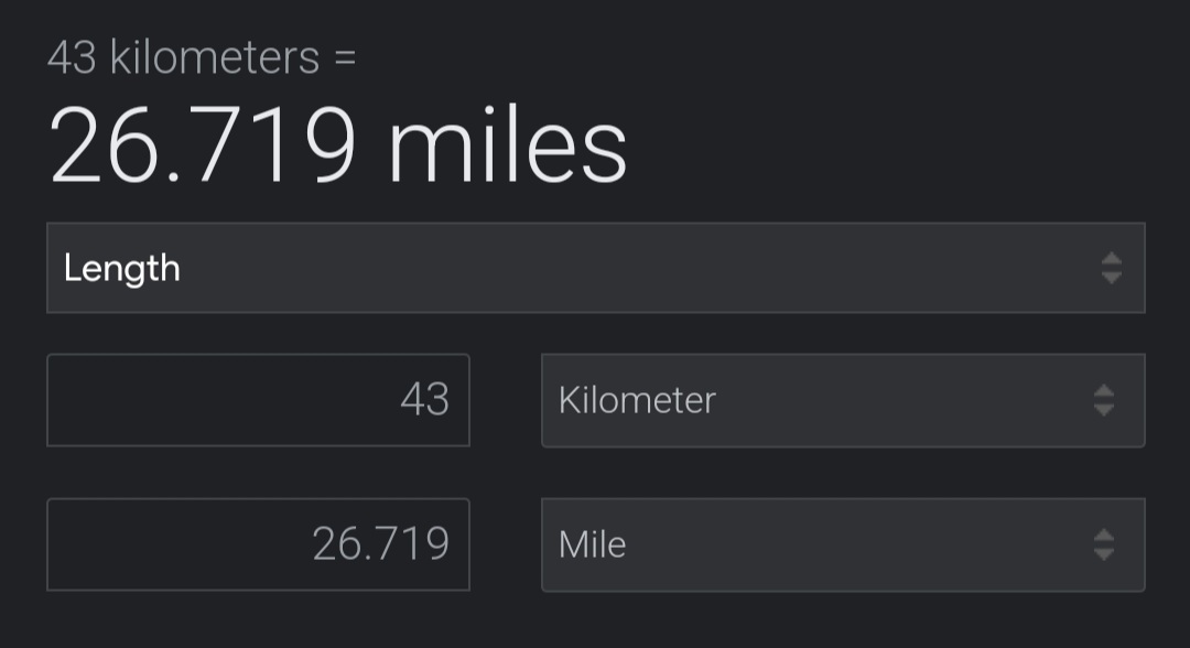 Celebrated my 43rd birthday with a relaxing 43k run this morning.  Good dress rehearsal for my 50 mile race in 7 weeks. #runyourage