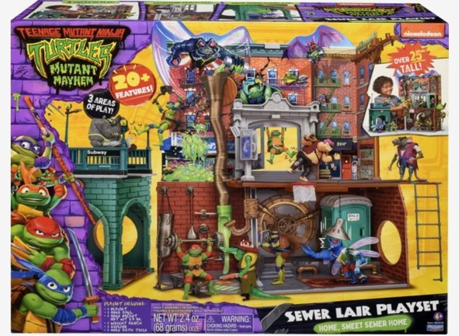 _JB88_'s tweet image. I had the TMNT sewer playset as a kid. After watching #MutantMayhem I'm seriously considering getting the new one 🐢