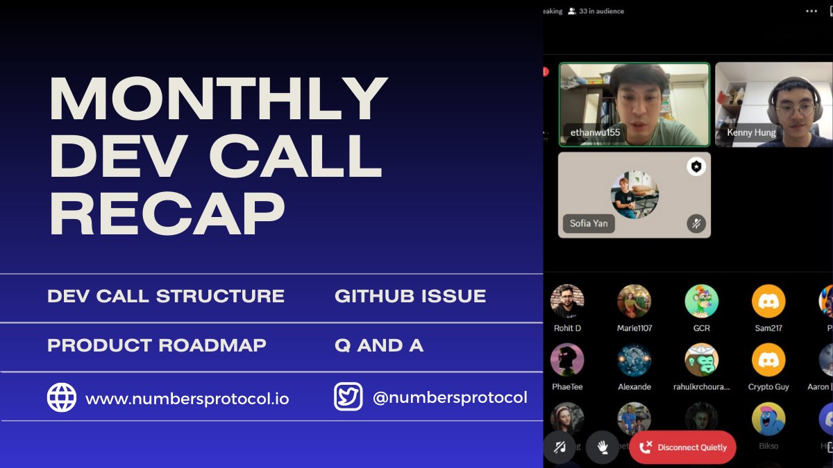 rannakozu's tweet photo. 1/ Hey folks! here are the #DevCall Highlights that have recently been done with @numbersprotocol
It's awesome because they discussed cool product updates, roadmap sneak peeks, and some amazing feedback.
Read moreπ
#GenerativeAI #CaptureCam #NUM https://t.co/xng4v9BB14