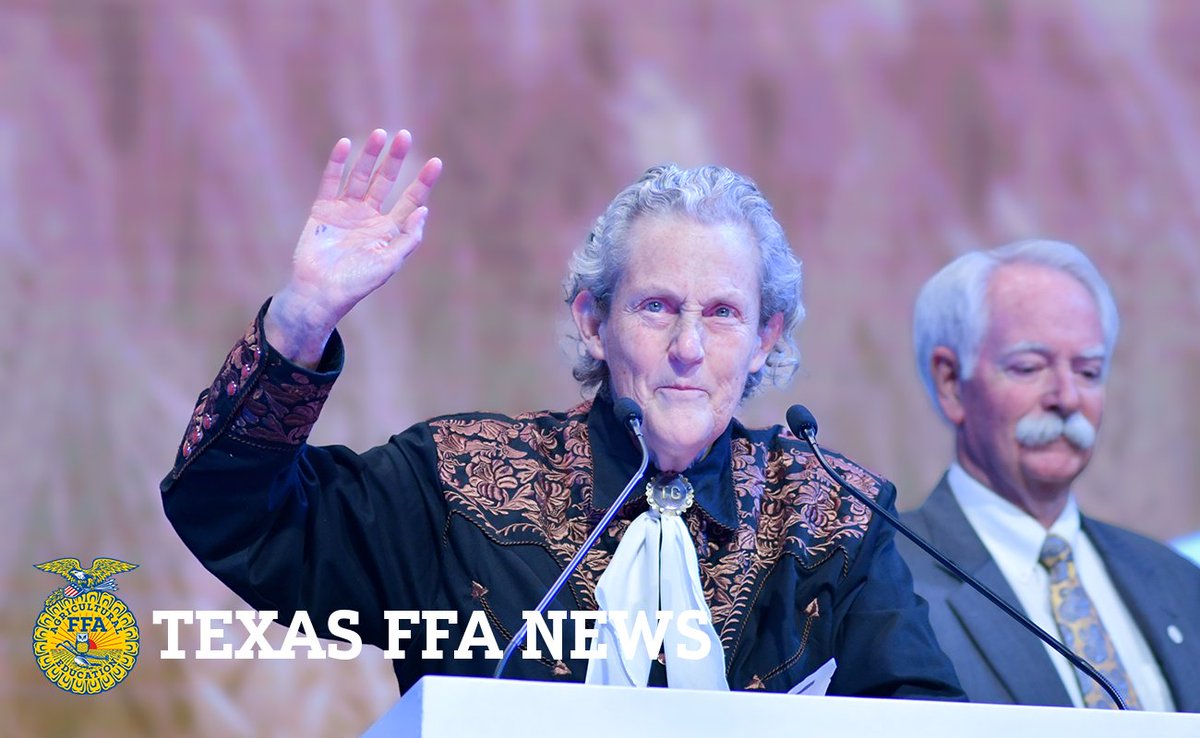 TEXAS FFA CONVENTION NEWS | Grandin received the Passion for Agriculture Award for her innate ability to advocate for agriculture. 

Read more at bit.ly/3KrRKpt.