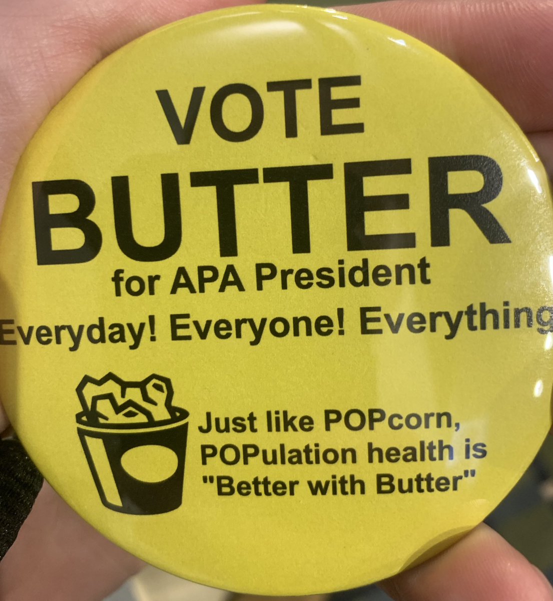 Cody Hostutler (@drcodyh) on Twitter photo I encourage all <a href="/APA/">American Psychological Association</a> members to take some time to research candidates for president elect. I think you’ll find that Butter stands out.
Let’s get engaged for a healthier population.
butterdoctor.org
<a href="/cfha_tweet/">CFHA</a> <a href="/Div54DivSIG/">SPPDiversitySIG</a> <a href="/apadivision16/">APA Division 16</a> <a href="/SCCAP53/">SCCAP</a> <a href="/APADivision38/">Health Psychology</a> I encourage all <a href="/APA/">American Psychological Association</a> members to take some time to research candidates for president elect. I think you’ll find that Butter stands out.
Let’s get engaged for a healthier population.
butterdoctor.org
<a href="/cfha_tweet/">CFHA</a> <a href="/Div54DivSIG/">SPPDiversitySIG</a> <a href="/apadivision16/">APA Division 16</a> <a href="/SCCAP53/">SCCAP</a> <a href="/APADivision38/">Health Psychology</a>