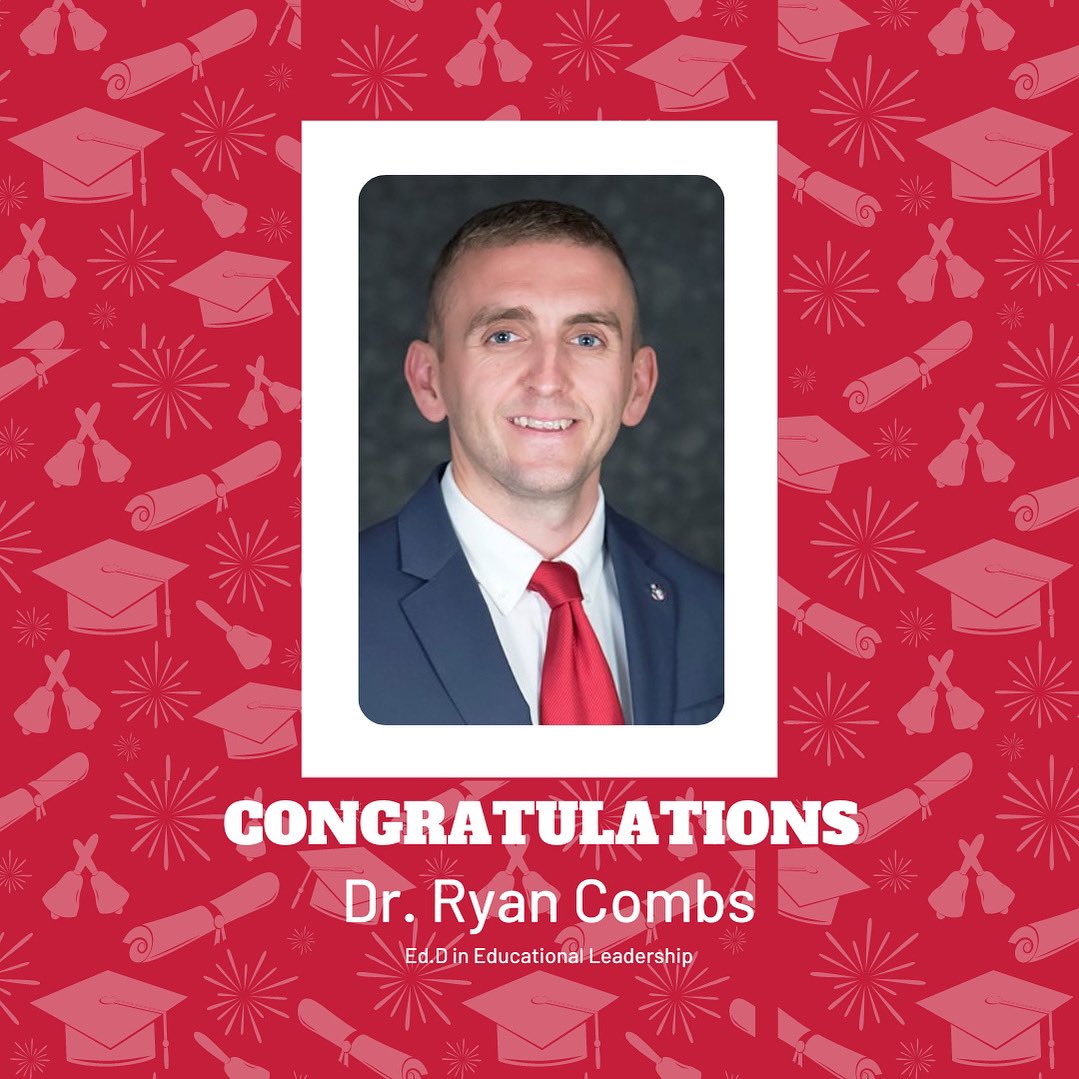 APSUSuccess's tweet photo. Congratulations to Dr. Ryan Combs who will be graduating on Friday with his Ed.D in Educational Leadership! 🎓
Dr. Combs is the APSU 1000 Coordinator and has been a huge part of our office &amp; the APSU 1000 program since he took it over in 2021. 

#APSUSuccess #GovGrad https://t.co/CDVwmuxmI0