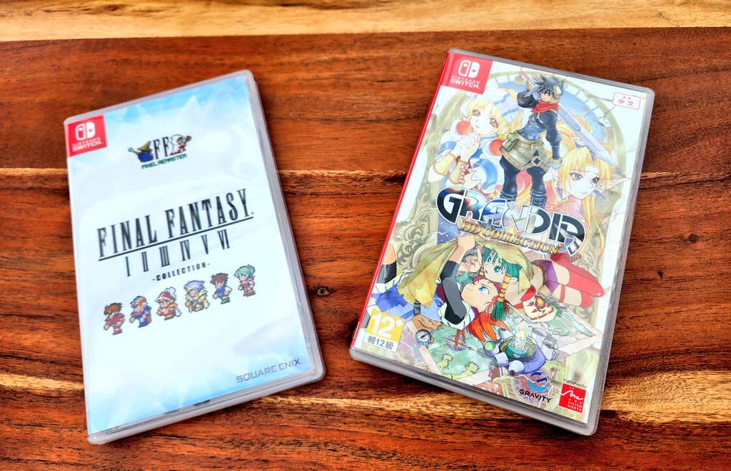 _JB88_'s tweet image. Imported these remastered compilations. Happy they're finally here. Love the sprite box art on the inside of Final Fantasy Pixel Remaster. I've never played a Grandia game before. Looking forward to checking it out.