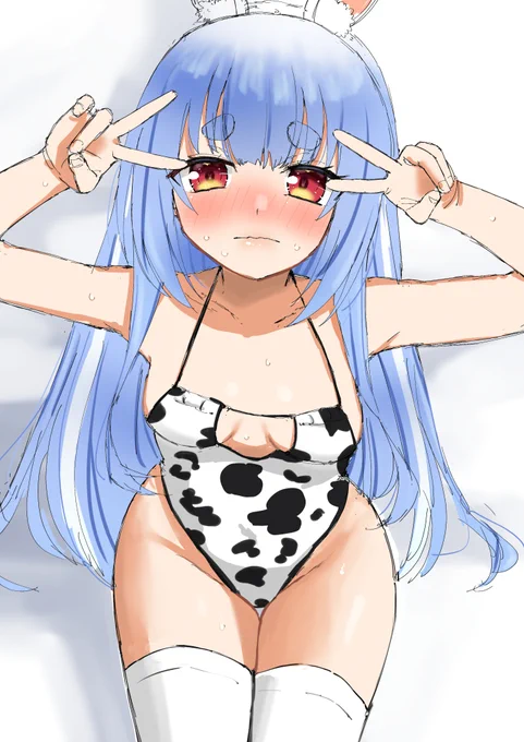 牛柄水着