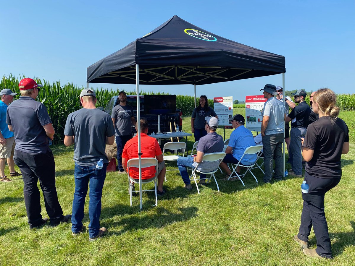 We’re talking to some DEKALB dealers in #OntAg today about the newest #corn trait from @BayerTraitsCA: #SmartStaxPRO with RNAi Technology 🌽

The group is learning about the trait’s corn rootworm protection, root digs, gene checking and rating + more from the Bayer team!