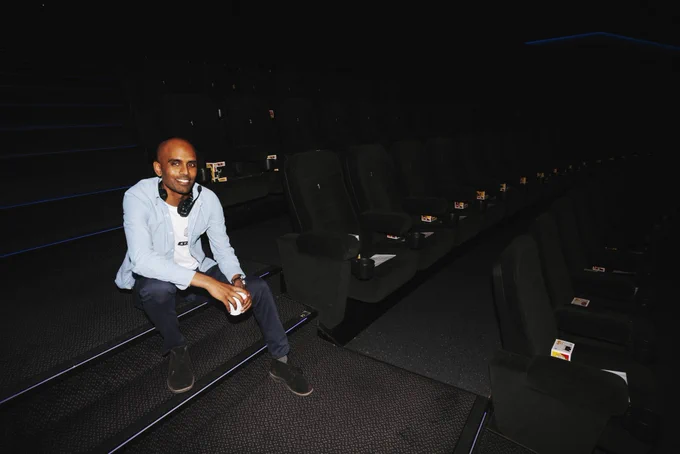 Arwind in Pathe Amsterdam ArenA, the IMAX theatre.