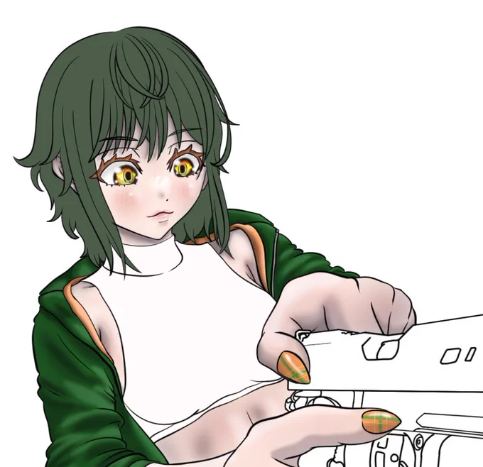 影が濃いかなぁー もう少し明るさと赤みが欲しいなぁぁ  wip