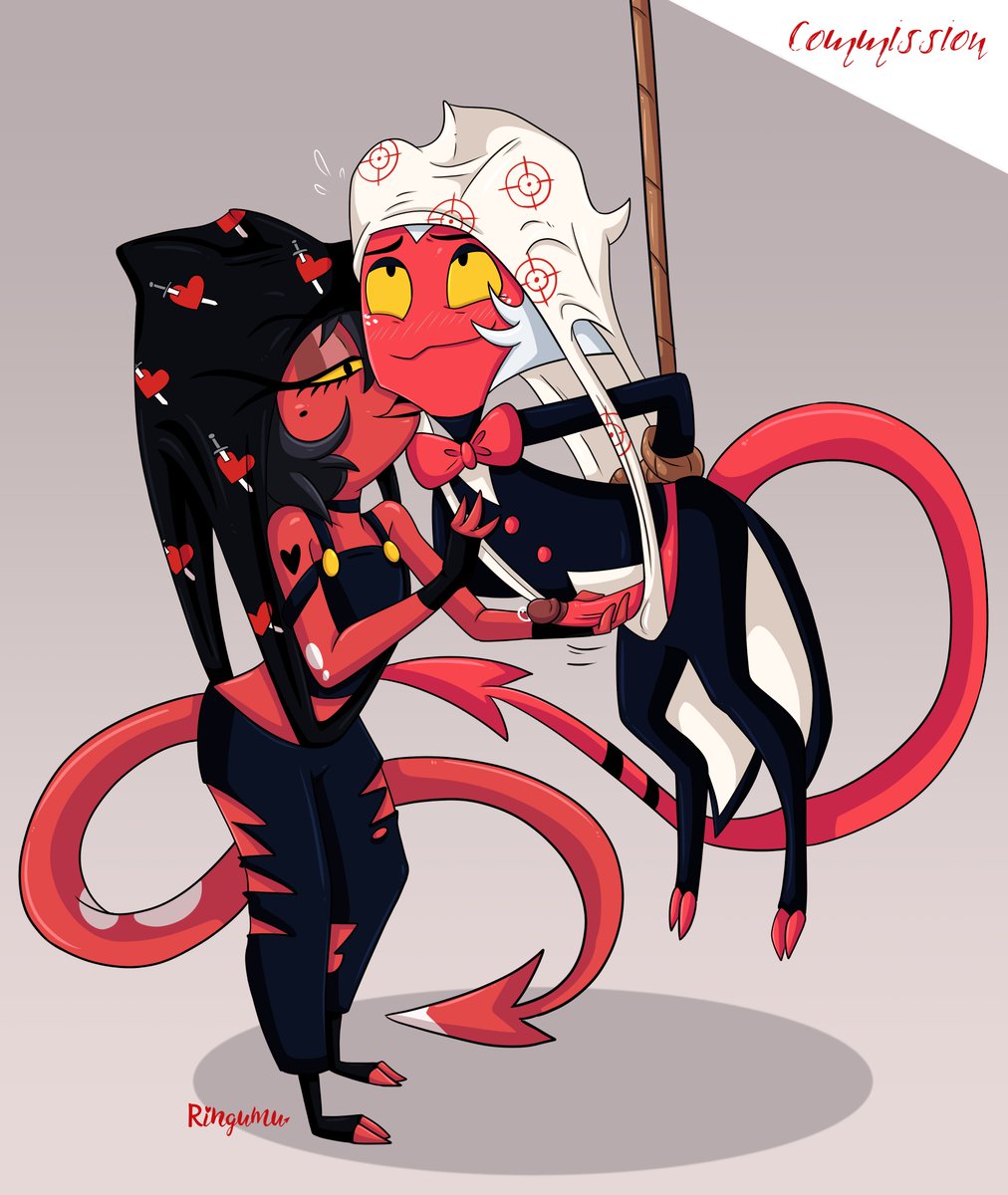 ringumu's tweet photo. Old Commission #HelluvaBoss #wedgie https://t.co/IZyClKhMFf
