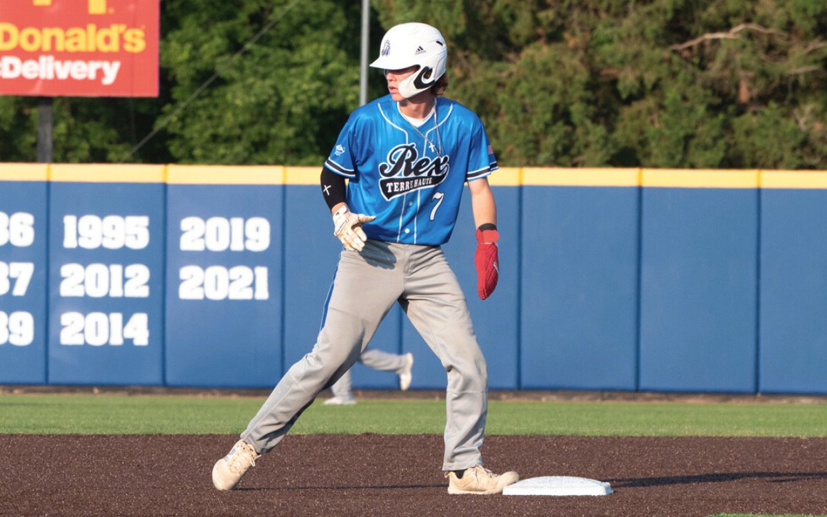 REXBaseball_'s tweet photo. Yesterday, @SchieldSlater stole two bases then scored on an error to spark the comeback win over Danville! With those two steals, he now holds the @ProspectLeague record for most Stolen Bases in a season! He has 48 steals &amp; four games left, let's cheer him to 50!!

#REXNation👑⚾️ https://t.co/NnC7vX8wrb