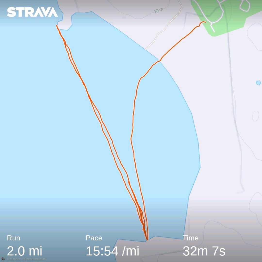 neilersmc's tweet image. 2 miles slow and easy.  Wild wind in the face on the return legs.
#runningpunks dafty top
#beachrun
#enjoyed
#WNR 
 strava.app.link/qs37PG21XBb