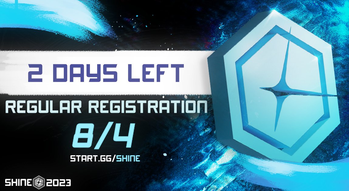 2 DAYS LEFT for regular registration of Shine as we rapidly approach the final registration period Join us to celebrate the legacy of New England's smash major one last time - we still have plenty of surprises in store! ⬇️REGISTER BELOW⬇️