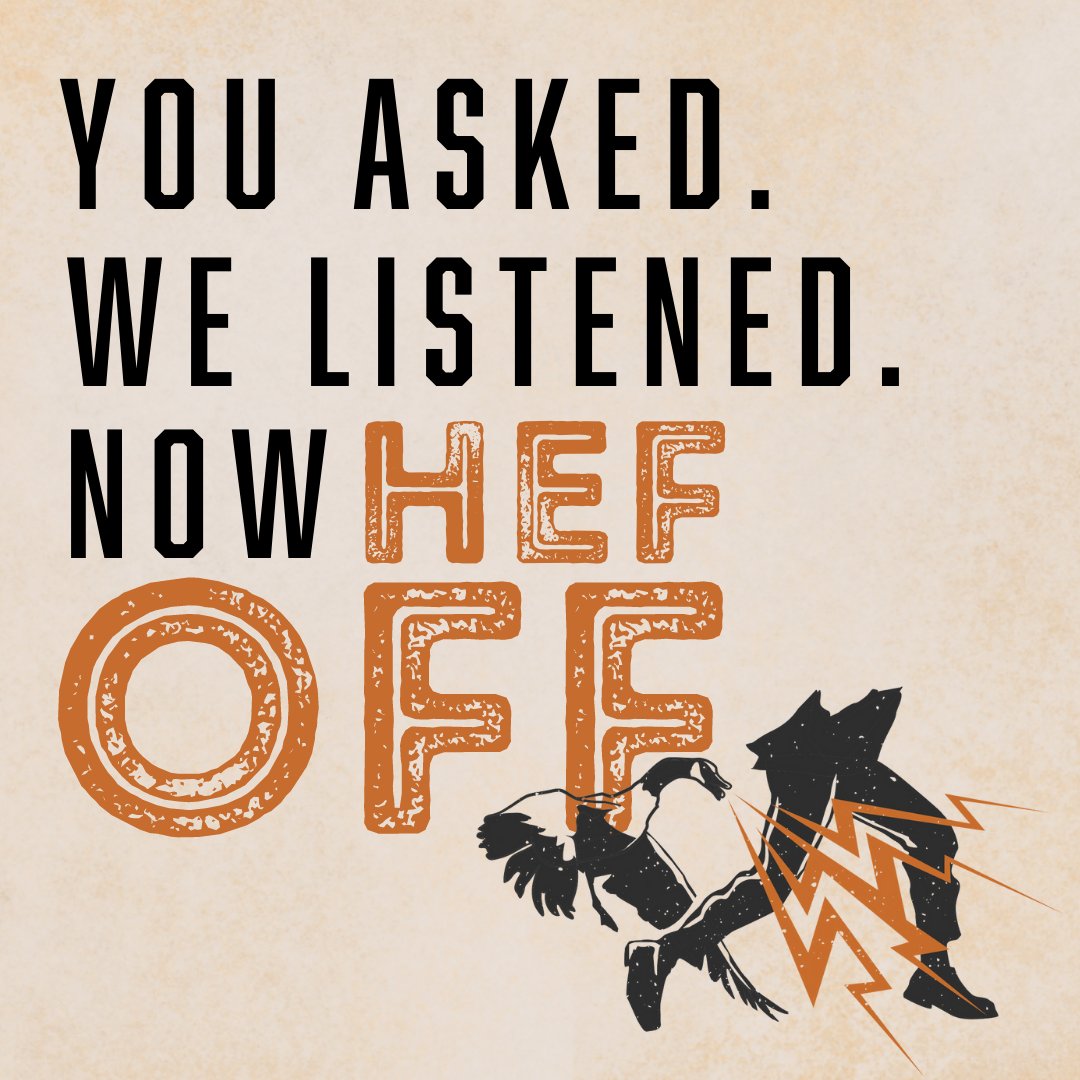 We heard you! Hef Off is back!

LIMITED quantities will be releasing August 11th. 
Don't miss out - claim your beer here: commoncrown.ca/claimyourbeer/

Alright, now HEF OFF! 🍻