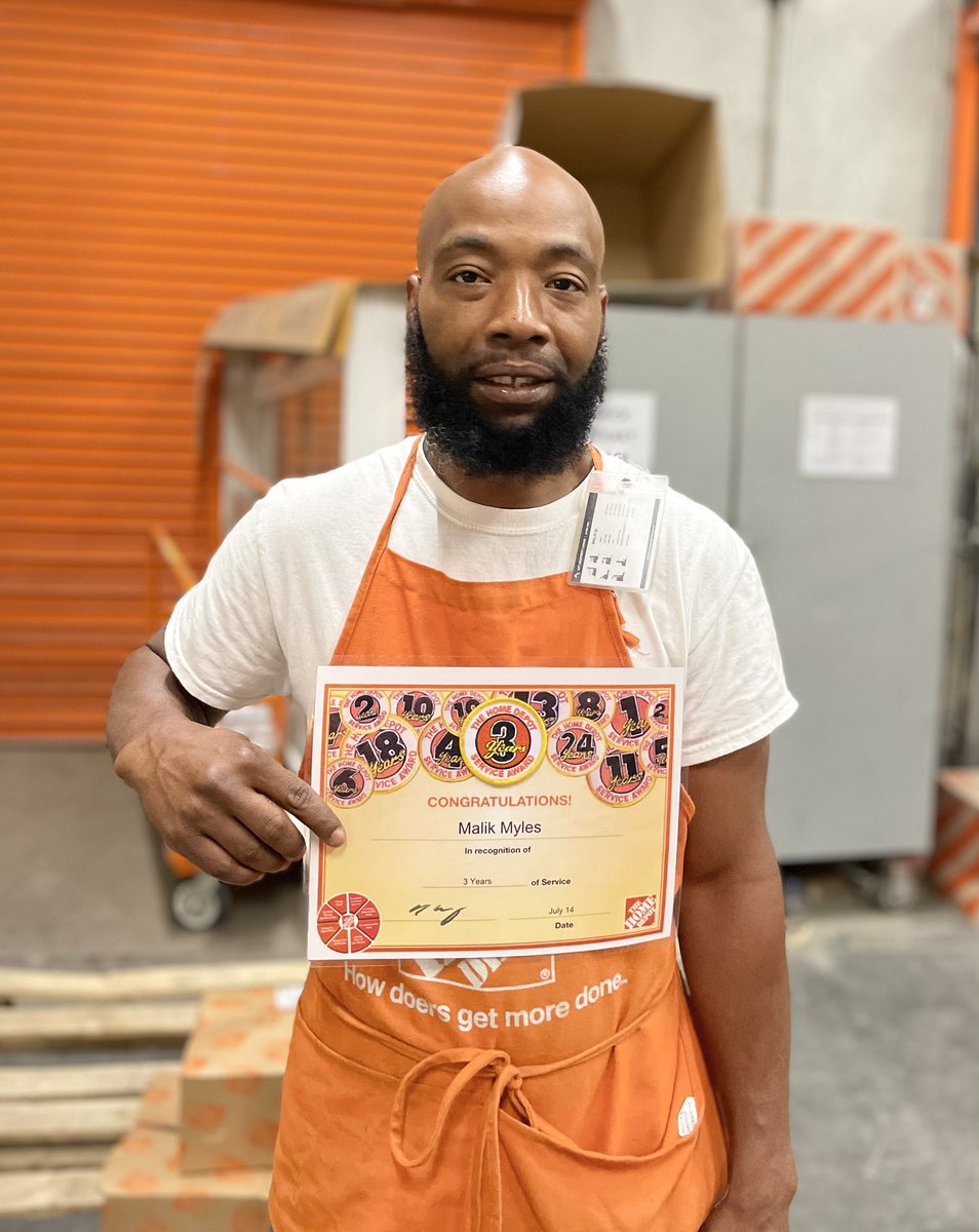 Congratulations to Malik M. On celebrating 3 yrs at the Home Depot!🎉 <a href="/RICHNYMETRO/">RICH MONTAGUE</a> <a href="/PassaicHD_0950/">Verenisse Chavez</a> <a href="/markr6792/">Marco</a> <a href="/Carmen_I_Rod/">Carmen Rodriguez</a> <a href="/Kamil_J51/">Kamil Jalil</a> <a href="/arocho_ja/">Jose Arocho</a> <a href="/AlucardV82/">Oskar Tlatelpa</a>
