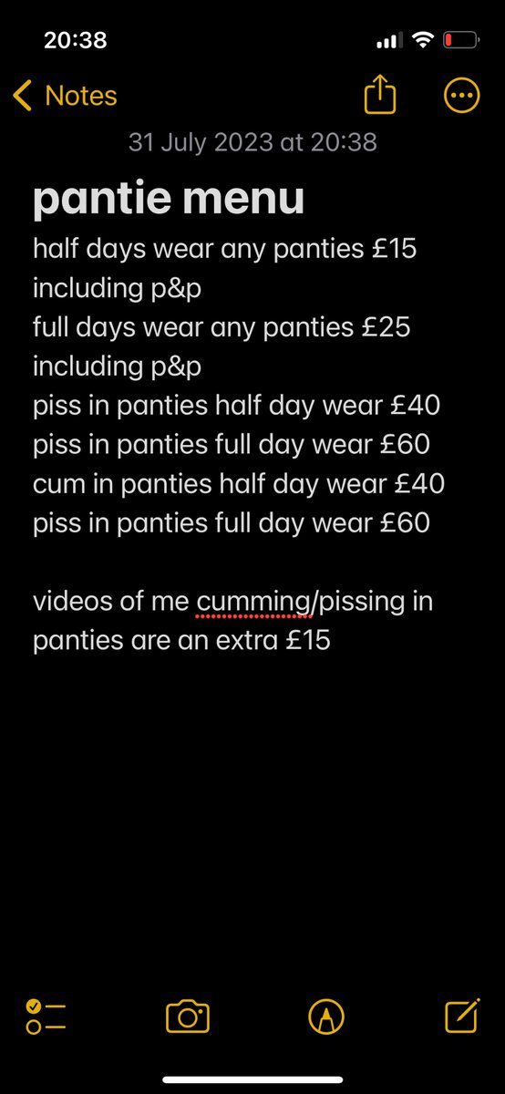 dasiy_fox's tweet photo. knicker menu. #knickers #buyknickers #wornpanties #onlyfan #onlyfans_girl link in bio https://t.co/LuRq6QVa8H