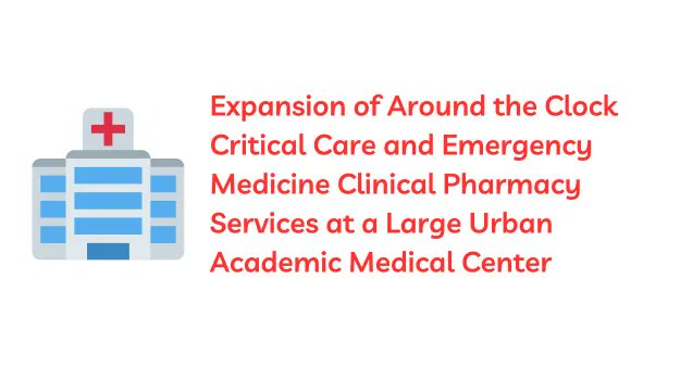 Over a seven year period, the emergency medicine and critical care clinical pharmacy team expanded from six full time equivalent employees in 2015 to 16 in early 2022. buff.ly/43NMuDp <a href="/Rmbkruer/">Rachel Kruer</a> @anistai9 <a href="/llwetmore/">Lori Wetmore</a> <a href="/bri_middy/">Briana Negaard</a> <a href="/hey_haleyhere/">Haley Peters, PharmD, BCCCP</a> <a href="/accpcritprn/">ACCP CRIT PRN</a> <a href="/accpemedprn/">ACCP EMED PRN</a>