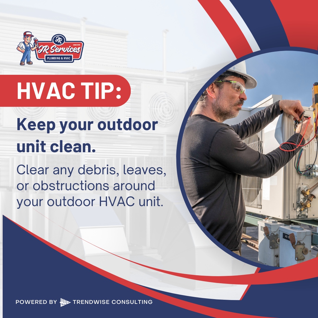 JRsrvcs's tweet image. 📌HVAC Tip: Maintain at least two feet of clearance around it to ensure proper airflow and prevent overheating.

Follow JR Services for more tips to keep your HVAC system running efficiently. ✅

📞 jrservicestx.com/contact
☎️ 903-885-8821

#HVACTips #CoolingTips ACTips #HVACH...