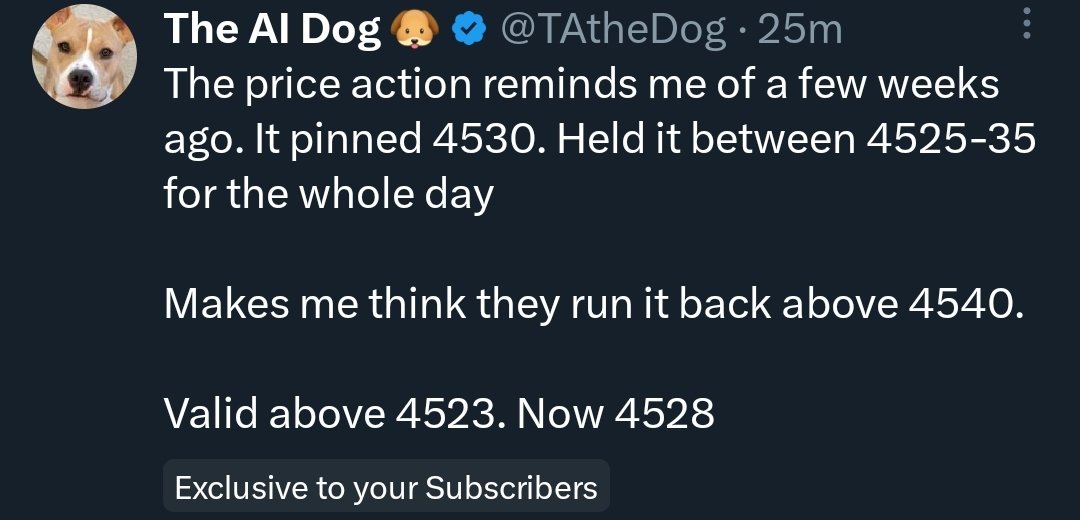 TAtheDog's tweet photo. Thank you! My first subbed tweet gave the call for upside!

+12pt rally
$es $spx $spy https://t.co/yDcaNRdzav