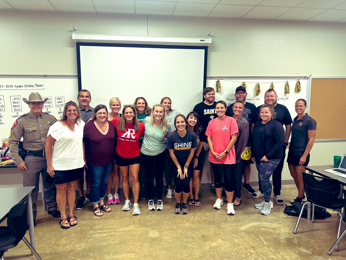 ComalPhysED's tweet photo. Day 1 of Comal U with the K-5 PE and Health team! Team workshop and supporting safety in the gym environment. Thank you @TxDPS for helping support our learning! #ComalU2023 #WholeChildChampions #ComalFit https://t.co/pXbx0bWaWy