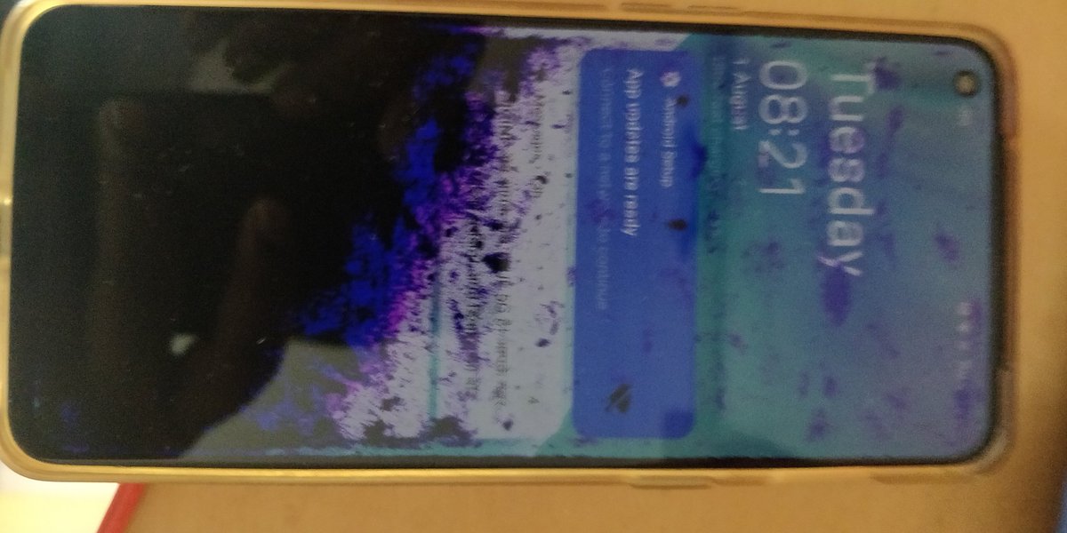 Samkothari2012's tweet photo. @OnePlus_Support @onepluscareIN I have one plus nord 2T 5G Screen goes pink dotted. Attached image for reference. https://t.co/ohnynP6xZm