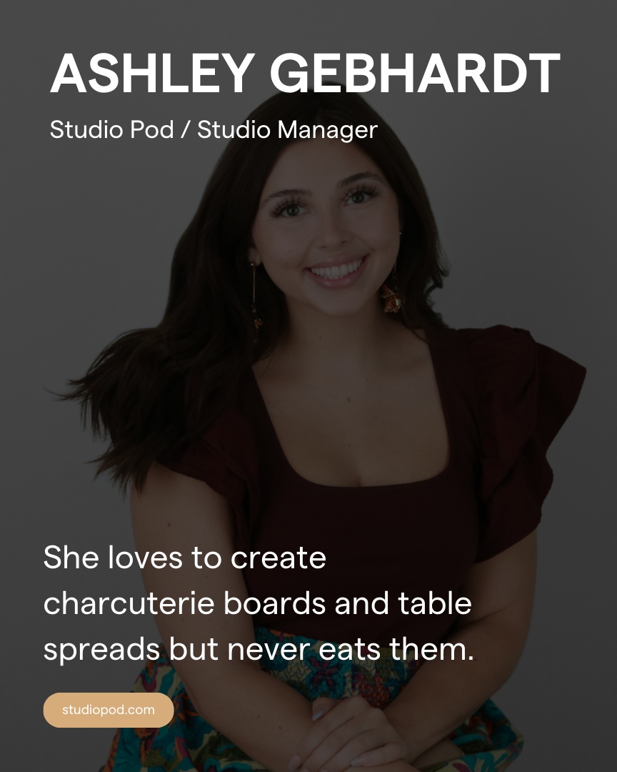 The_Studio_Pod's tweet photo. Meet the Studio + Social Manager at Studio Pod, Ashley.
⁠
Ashley has 7 years of experience in the event planning + coordination industry and is the creative force behind many of our appointments here at our Blossom location.⁠

Thank you for all you do, Ashley! https://t.co/GgIRr9yqrk