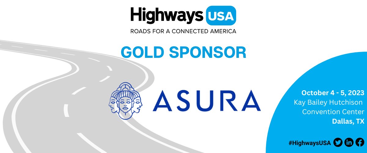 🚨New gold sponsor: @AsuraLPR develops new generation video analytics systems and license plate recognition software based on artificial intelligence for traffic safety, vehicle identification and general safety applications. #HighwaysUSA