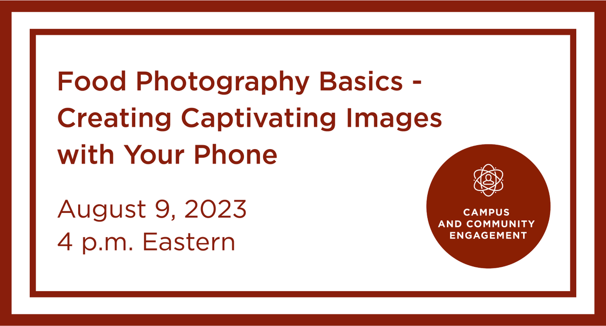 NACUFS's tweet image. Level up your social media game with NACUFS exclusive food photography workshop. 📷 Discover the secrets of captivating images without expensive gear! Register now! #foodphotography #collegiatedining #NACUFS

nacufs.org/Events/Upcomin…