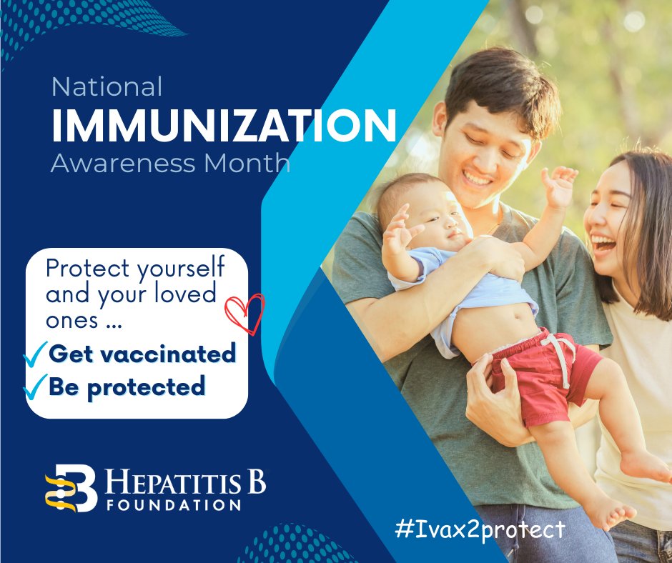 During the month of August, we’re focusing on the importance of immunizations. It only takes a few shots to protect yourself and your loved ones against #hepatitisB for a lifetime. Get vaccinated. Be protected.  

 #NIAM #Ivax2protect