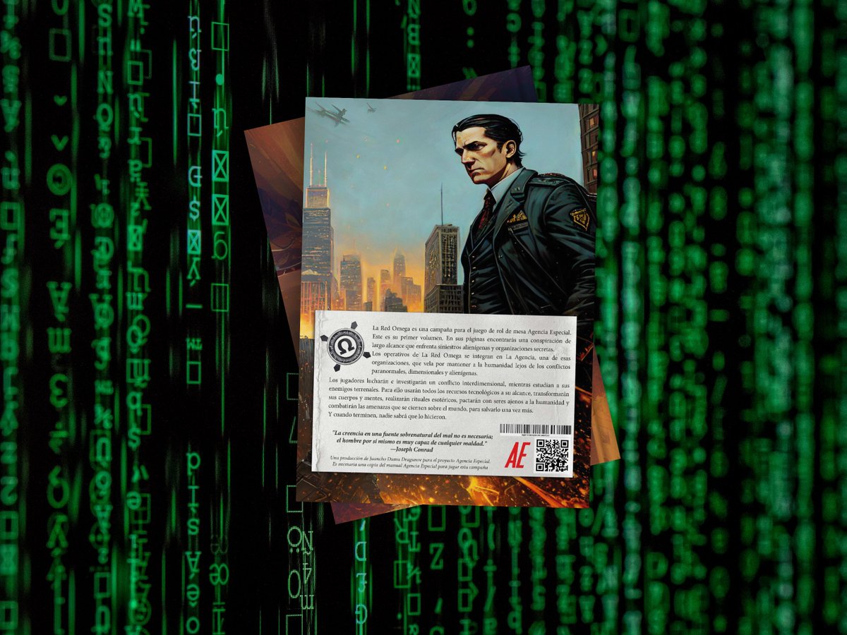 EspecialAgencia's tweet image. Con motivo de la publicación de la nueva campaña La Red Omega, ahí va:
Por cada me gusta en este post, añadiré un dato sobre la campaña.
#TTRPG #RPG #Juegoderol #AgenciaEspecial