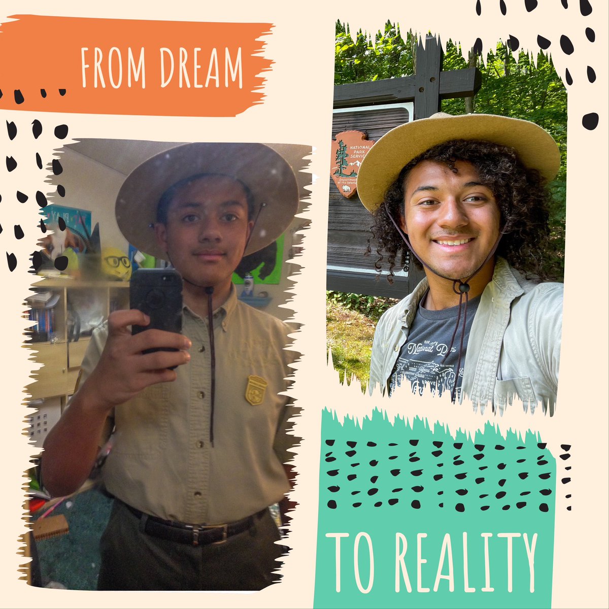 Exciting news! Today marks the start of my internship with <a href="/CVNPNPS/">Cuyahoga Valley NP</a>, turning my dream into reality. 5 years ago, I dressed as a park ranger for career day, and now I get to live that dream while working for the Park Service! Looking forward to the journey ahead! 🌲 #DreamComeTrue