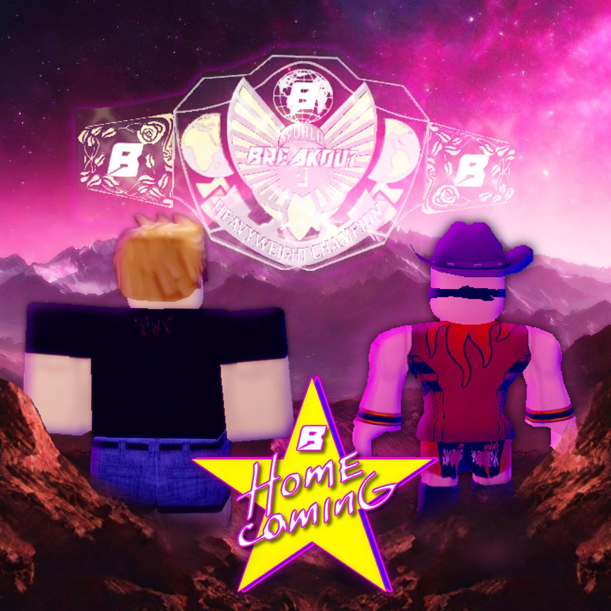 RRWBreakoutt's tweet photo. 3 WEEKS UNTIL ONE OF THE BIGGEST BREAKOUT CHAMPIONSHIP MATCHES OF ALL TIME!

@RblxCole takes on @CharlieRRW for the coveted Breakout World Championship at #BreakoutHomecoming 2! https://t.co/pan5Na1SGj