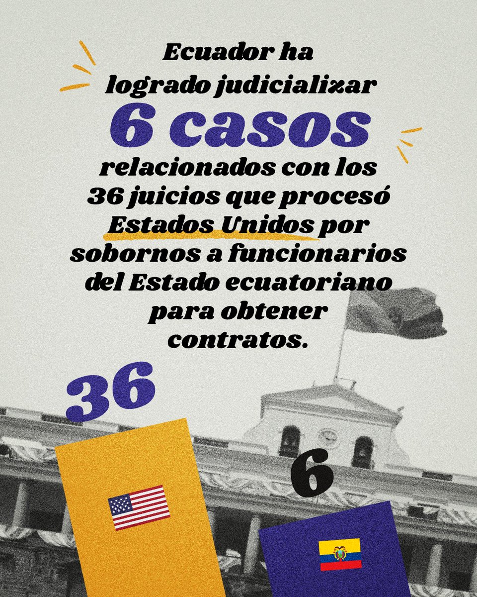 💰🔎Los 252 millones de dólares confiscados en 🇺🇸 en 36 juicios sobre sobornos en empresas estatales de #Ecuador se quedarán allá, pese al trabajo del Grupo de Enlaces Interinstitucionales para la Recuperación de Activos. #FiscalesTortuga🐢 Léelo aquí ➡️…