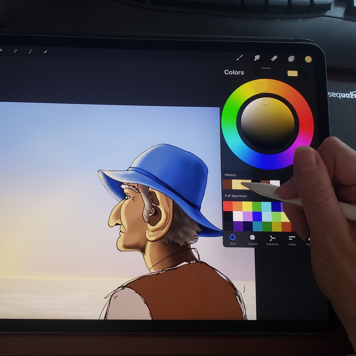 KVMCreates's tweet photo. Got some old man and the sea vibes from this wip. https://t.co/s5rml0lCU6