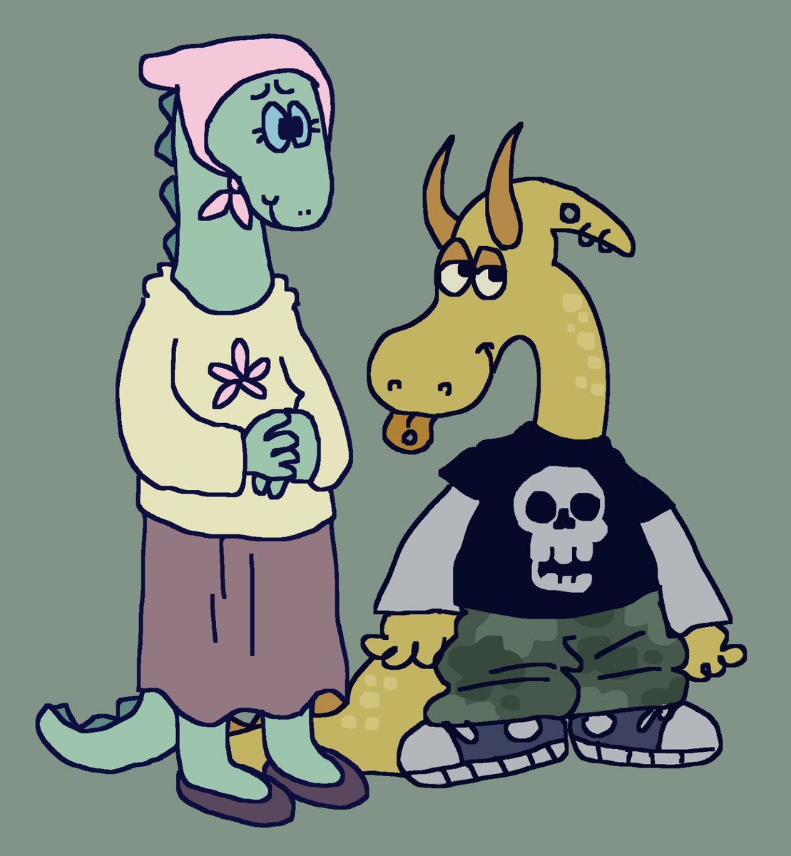SunnySpacebeam's tweet photo. Lesbian dinosaurs https://t.co/DmL95Xu0ji