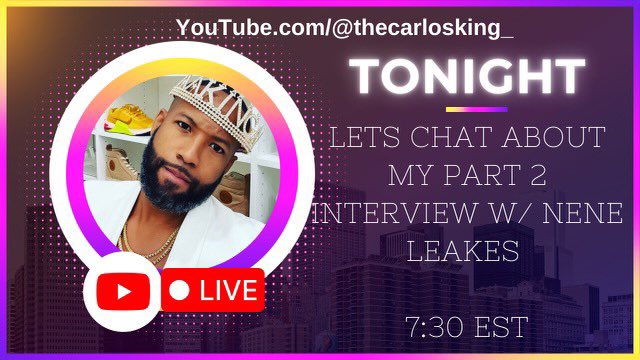thecarlosking_'s tweet photo. Catch y’all on my YouTube channel at 7:30pm as I go LIVE to talk about Part 2 and answer some questions! https://t.co/UDfTwWRtZd https://t.co/sLyMoa67eo