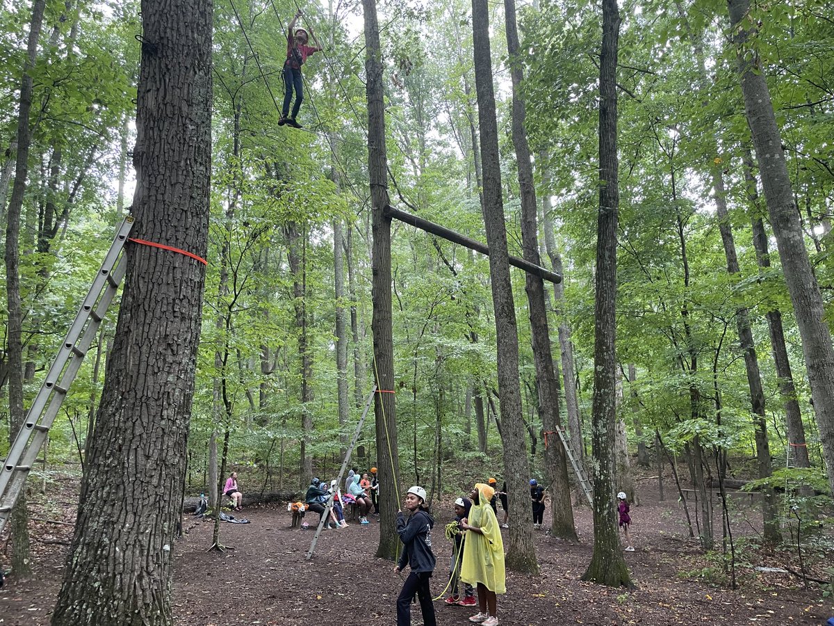 Delighted to tour the Penn 4-H Center. Thrilled to see students learning leadership skills through team building. A little rain didn’t keep them from fun on the high ropes course. Pleased ⁦<a href="/DukeEnergy/">Duke Energy</a>⁩ funded scholarships to allow 10 students to attend camp this summer.