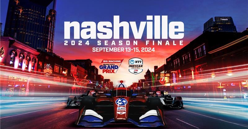 IndyCar's tweet photo. See y'all in 2024 on Broadway.

Want the full details about the new season finale? 👇

#INDYCAR // #MusicCityGP