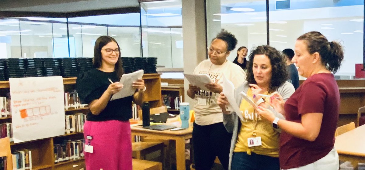 Kidsmathtalk's tweet photo. Such a pleasure 2 facilitate the @NCTM one day workshop on Supporting Productive Struggle! A day filled w/ collaboration, reflection, DOING math & making plans to TAKE ACTION 2 support all students. Plano TX teachers are incredible and this school year will be 🔥🔥
#nctm #txchat https://t.co/ydPZZPFtck