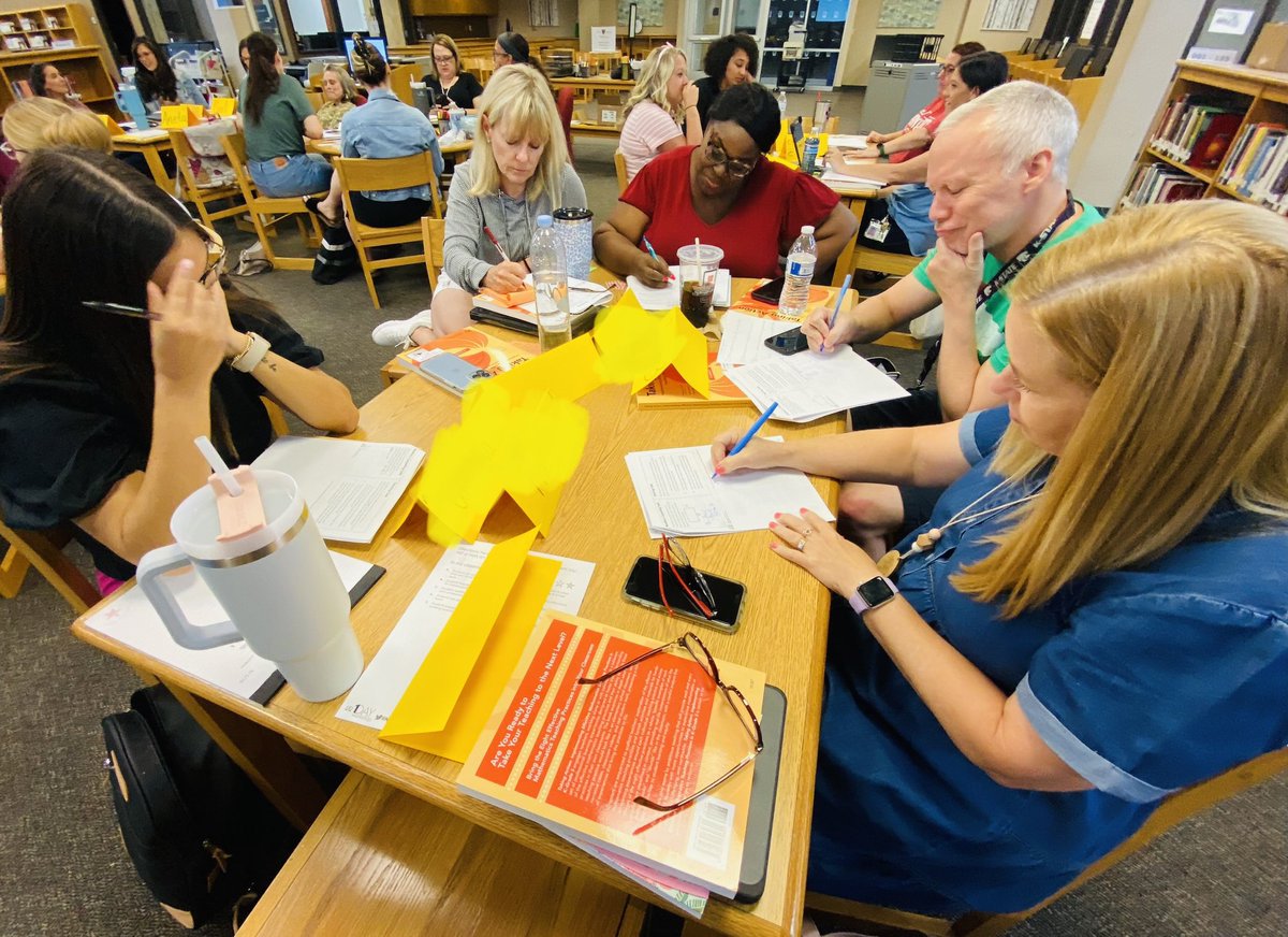 Kidsmathtalk's tweet photo. Such a pleasure 2 facilitate the @NCTM one day workshop on Supporting Productive Struggle! A day filled w/ collaboration, reflection, DOING math & making plans to TAKE ACTION 2 support all students. Plano TX teachers are incredible and this school year will be 🔥🔥
#nctm #txchat https://t.co/ydPZZPFtck