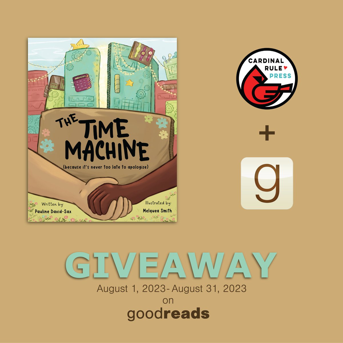 Enter for a chance to win our Fall 2023 picture book, The Time Machine by #author @Pauline_D_S illustrated by <a href="/PKPaintings/">Melquea!</a> via <a href="/goodreads/">Goodreads</a>:  bit.ly/43QVo37
(Must be US resident.) #TheTimeMachine #friendship #kidlit #picturebooks