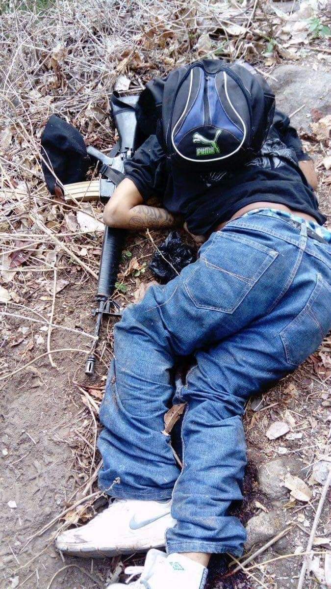 ElJusticiero_SV's tweet photo. Calle el otro maldito de cabañas portaba un fusil M-16 con abundante municion se enfrentó a las fuerzas publicas y tocó darle de baja ☠️ ban dos menos y seguimos por más esto fue una agresión armada #EnDesarrollo Sigueme para más RT https://t.co/TEFvRPJ1GN