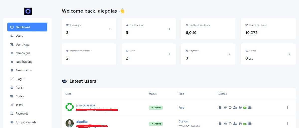 comunidadealyra's tweet image. Professional SaaS Notification Platform, with Free and Paid Plans Create your online business with this platform. see the pictures, more information link below.
.
alyra.com.br/posts/34
.
#scriptphp #monetized #earnmoney #makemoney #leads #Saas #alepdias #03deAgostode2023