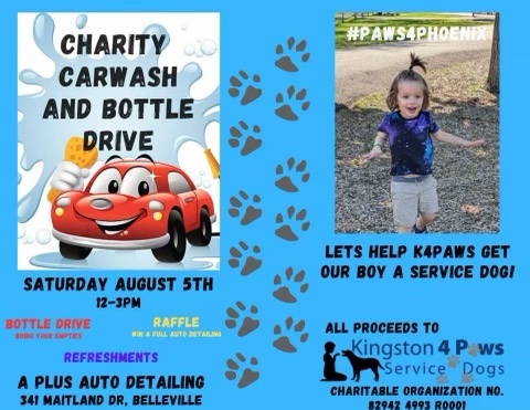 #ALCDSB future student Phoenix needs your help this weekend. He is working to raise money for a service dog for school in the fall.   See you on Saturday. #alcdsbFormed   #ALCDSBMYSP @DavidDeSantis22 <a href="/alcdsb/">ALCDSB</a>