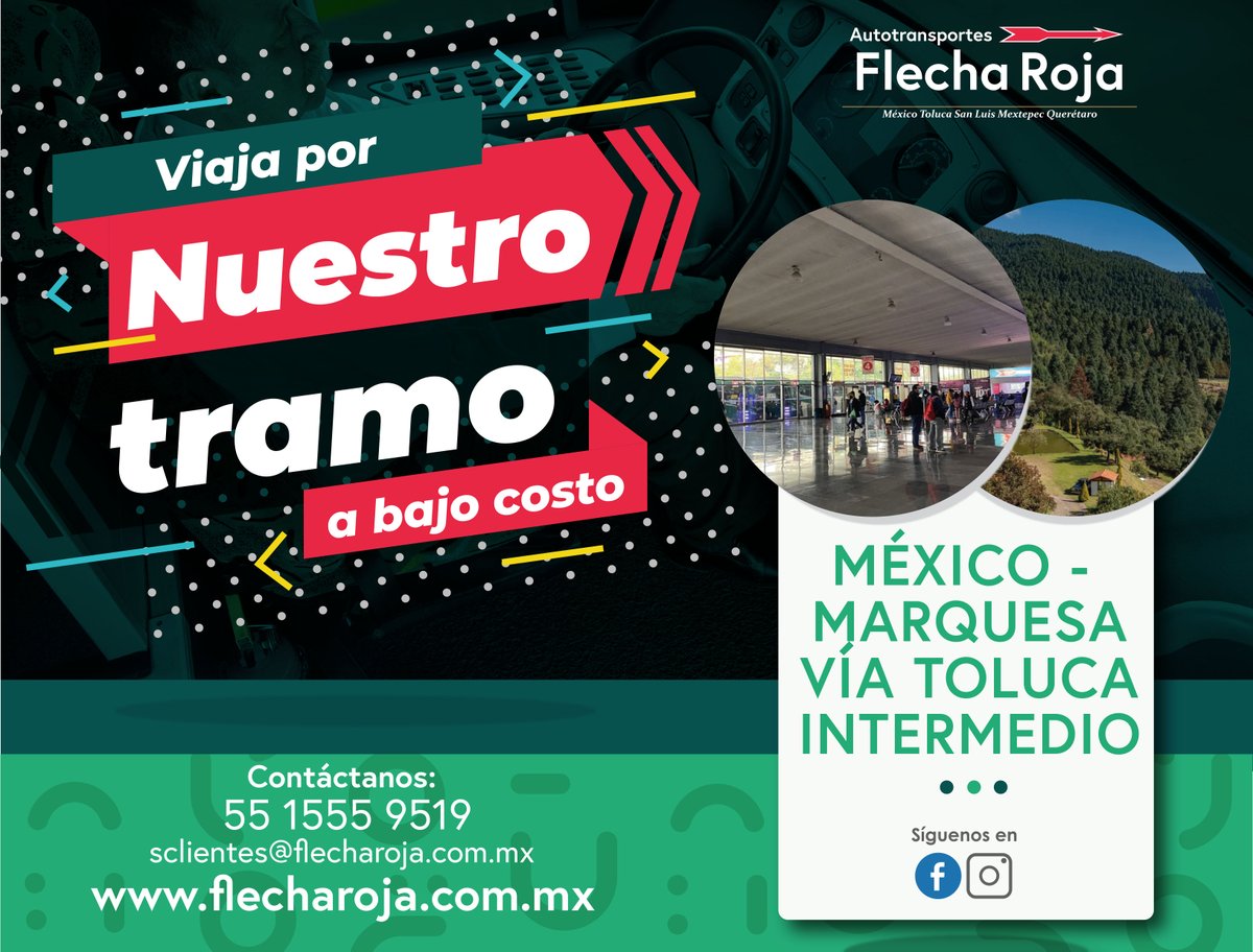 ¡Renovados y más accesibles que nunca!
¡Grandes noticias para nuestros pasajeros! 📷 Ahora viajar por nuestro tramo México-Marquesa (Vía Toluca Intermedio) es más barato que nunca. Disfruta de nuestros precios bajos a partir de mañana 04 de agosto de 2023  #MejorasParaTi #Mexico